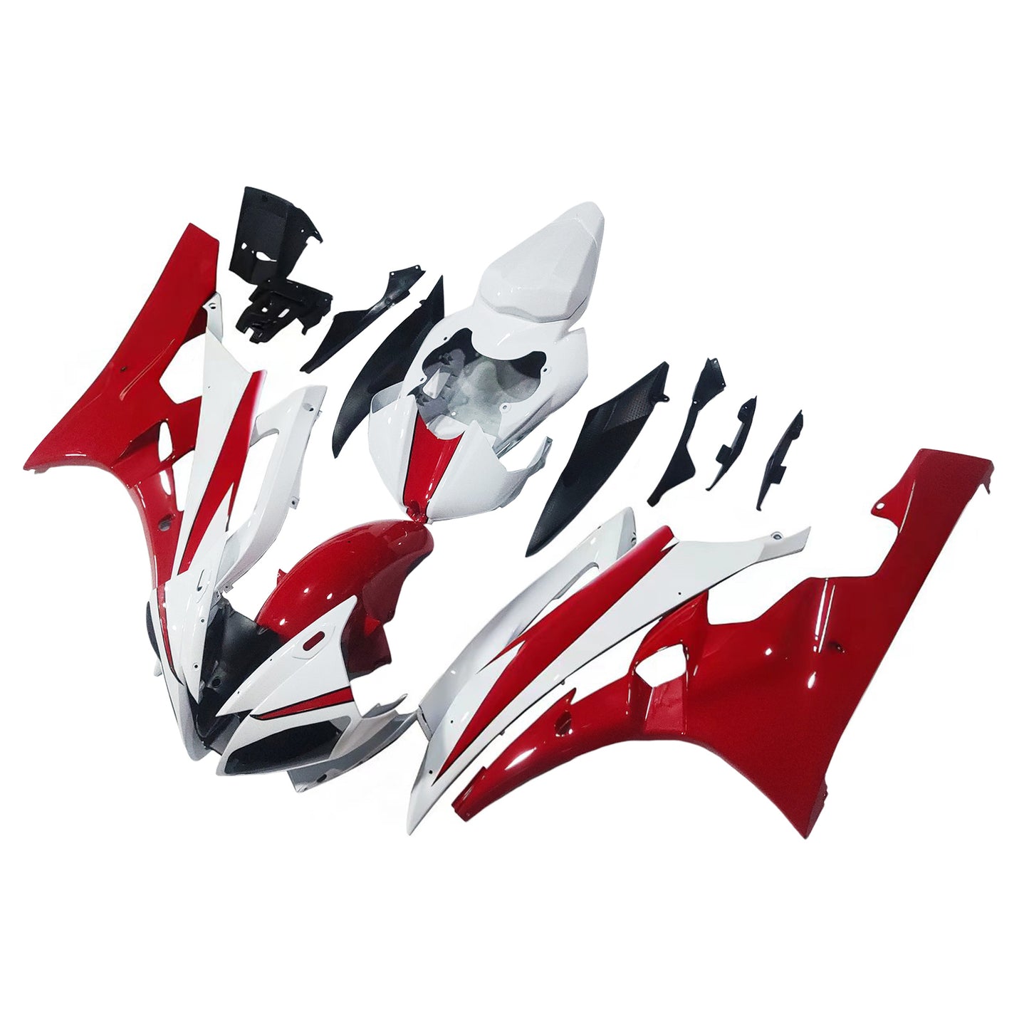 Carene 2006-2007 Yamaha YZF-R6 Bianco Rosso Michelin R6 Racing Generico