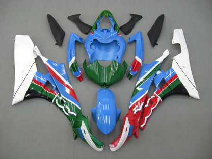 Amotopart Frakings Yamaha YZF-R6 2006-2007 Kit di rivestimento nero rosso.