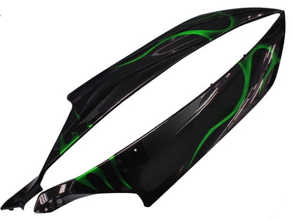 Carene 2006-2007 Yamaha YZF-R6 Black &amp; Green Flame R6 Racing Generico