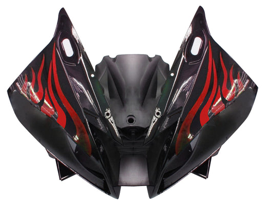 Carene 2006-2007 Yamaha YZF-R6 Black & Red Flame R6 Racing Generico