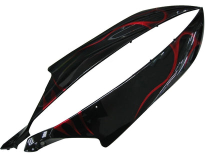 Carene 2006-2007 Yamaha YZF-R6 Black & Red Flame R6 Generico
