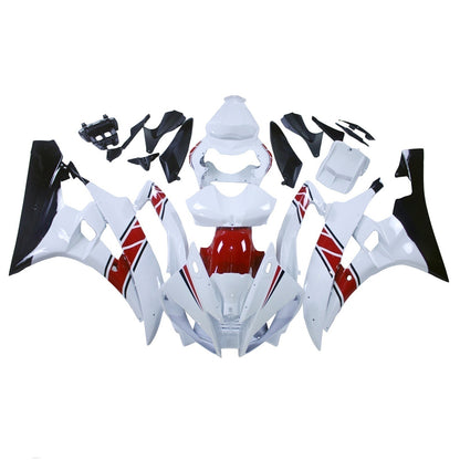 Carene 2006-2007 Yamaha YZF-R6 Bianco Rosso Nero R6 Racing Generico