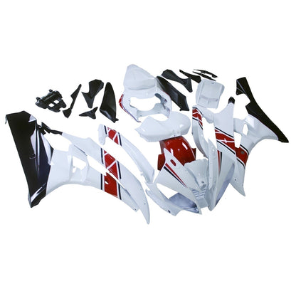 Carene 2006-2007 Yamaha YZF-R6 Bianco Rosso Nero R6 Racing Generico