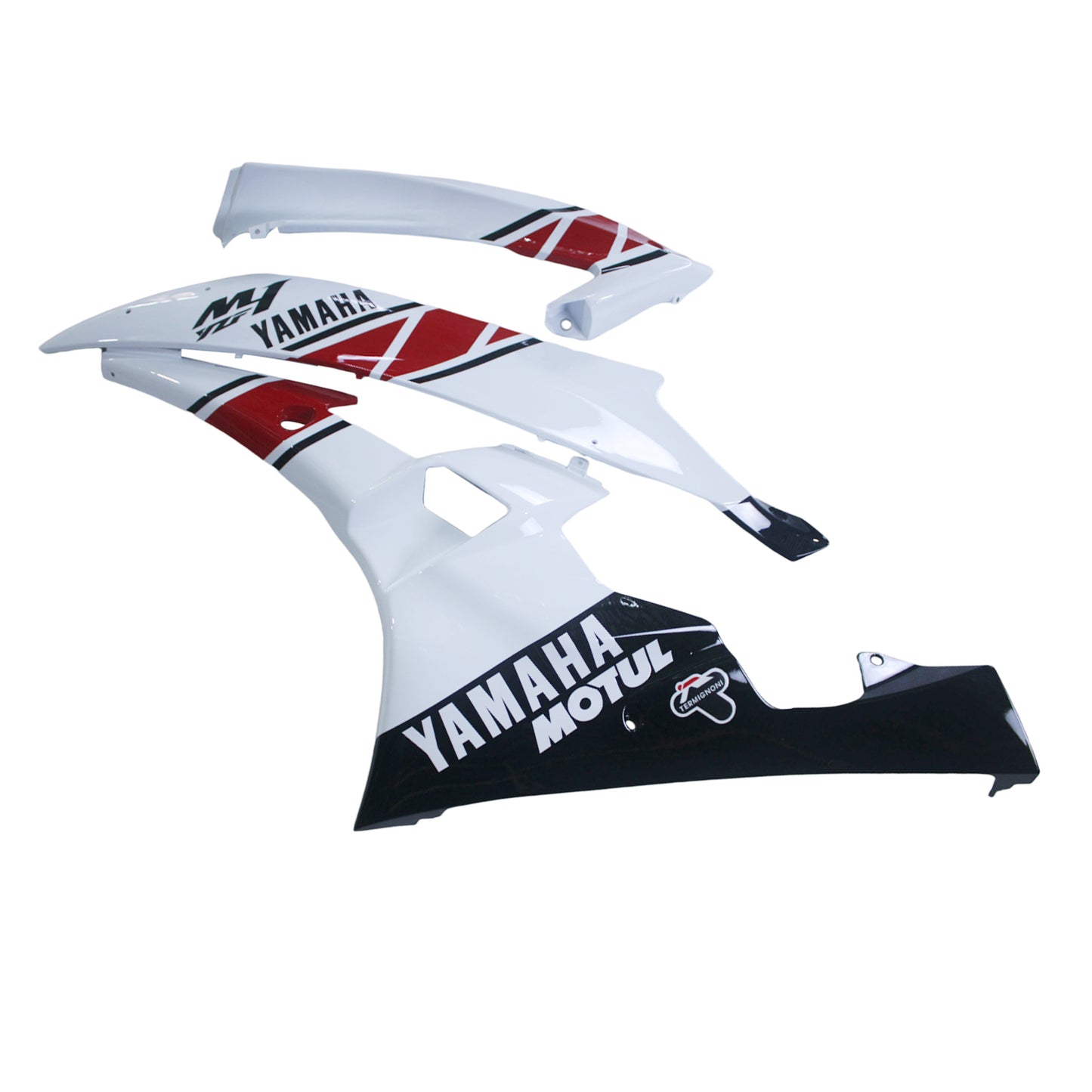 Amotopart Frakings Yamaha YZF-R6 2006-2007 Cladding White? Kit di travestimento nero rosso