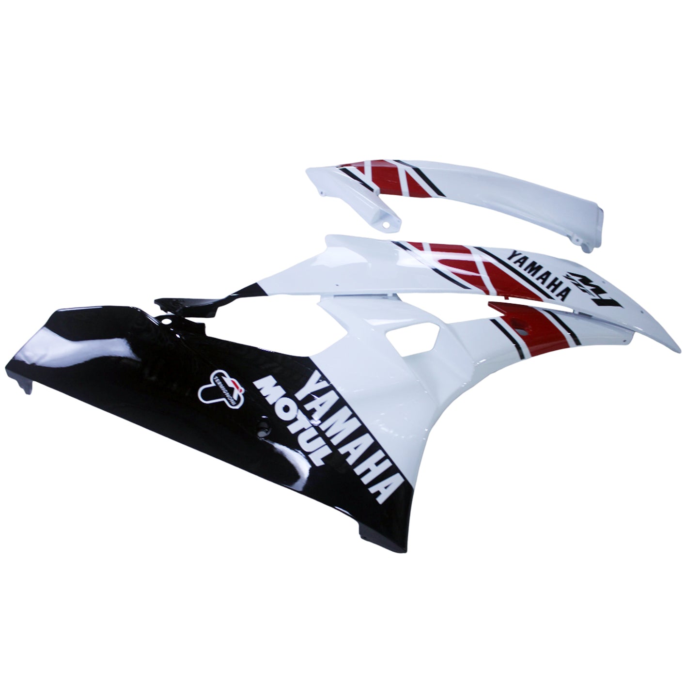 Amotopart Frakings Yamaha YZF-R6 2006-2007 Cladding White? Kit di travestimento nero rosso