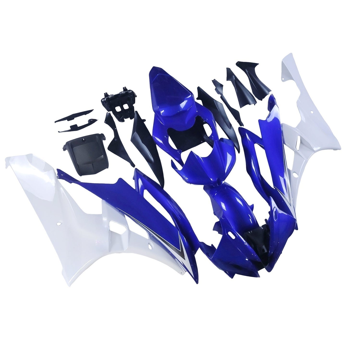 Carene 2006-2007 Yamaha YZF-R6 Blu &amp; Bianco R6 Racing Generico