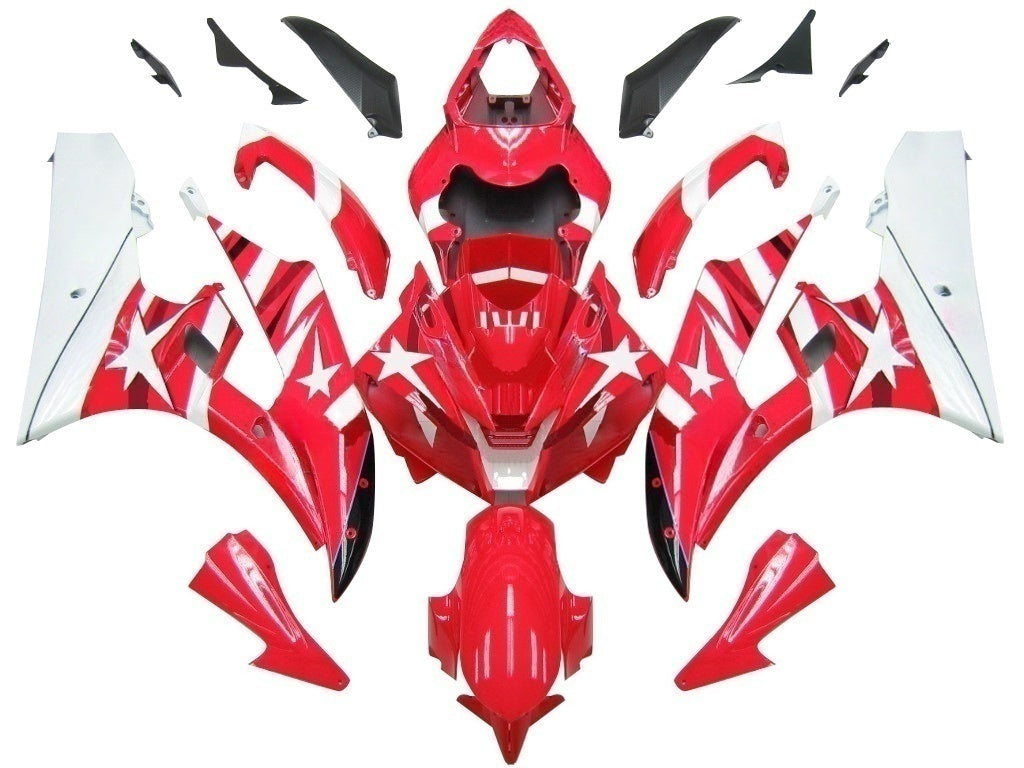 Carene 2006-2007 Yamaha YZF-R6 Red White Star FIAT R6 Generico