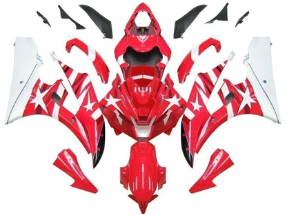 Carene 2006-2007 Yamaha YZF-R6 Red White Star FIAT R6 Generico