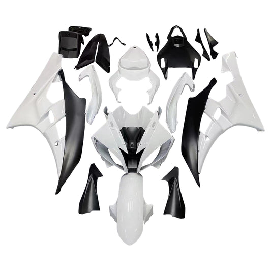 Carene 2006-2007 Yamaha YZF-R6 Bianco Nero R6 Generico