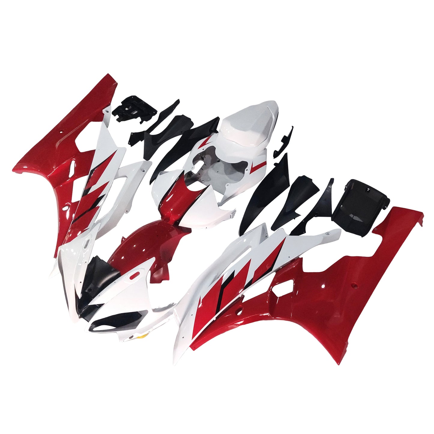 Carena Set Per Yamaha YZF R6 YZF-R6 2006-2007 Rosso Bianco Generico