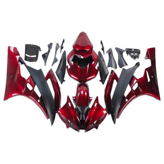 Amotopart Yamaha 2006-2007 YZF 600 R6 ROSSO BLACO