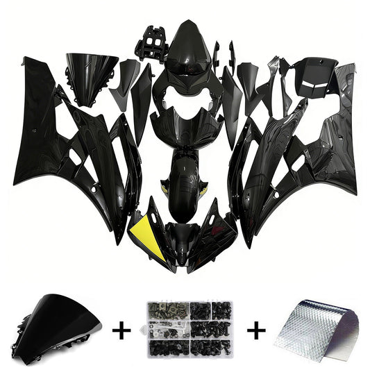 Amotopart Yamaha 2006-2007 YZF 600 R6 Kit di rivestimento giallo nero
