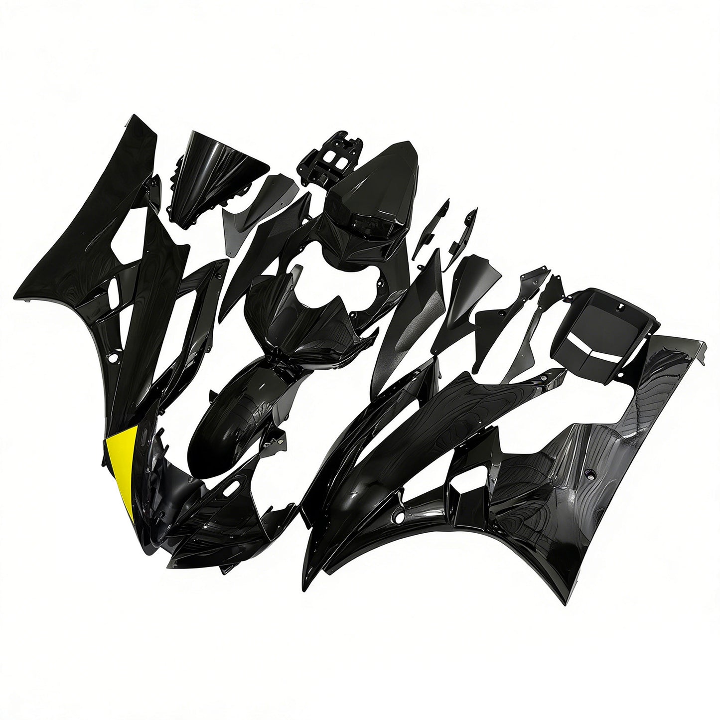 Amotopart Yamaha 2006-2007 YZF 600 R6 Kit di rivestimento giallo nero