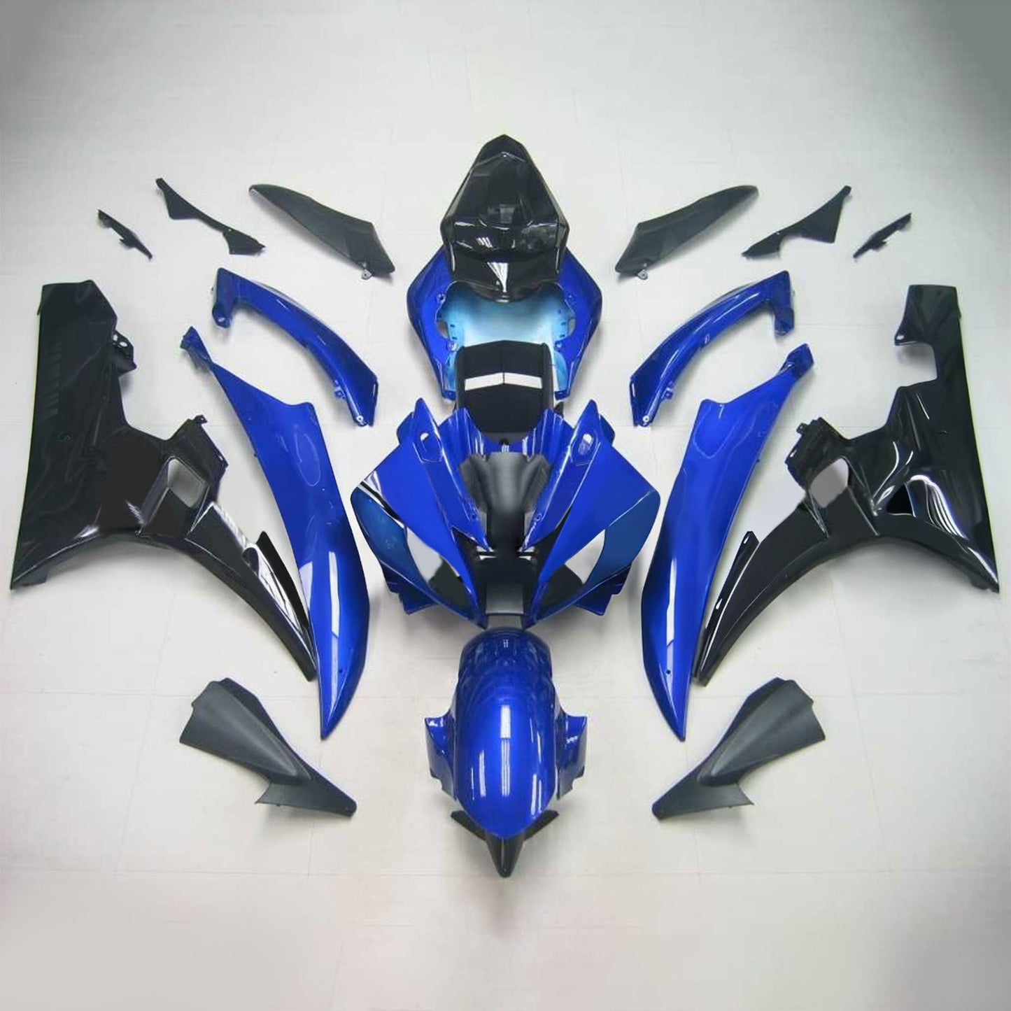 Amotopart Yamaha 2006-2007 YZF 600 R6 Kit di punta nera blu