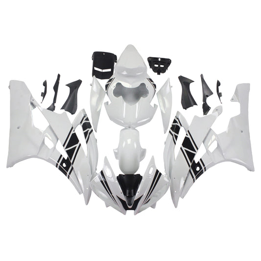 Amotopart Yamaha 2006-2007 YZF 600 R6 White
