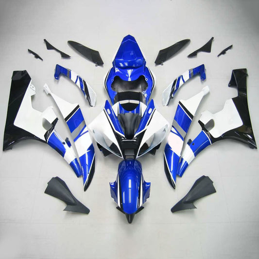 Amotopart Yamaha 2006-2007 YZF 600 R6 Kit di carenatura blu bianca