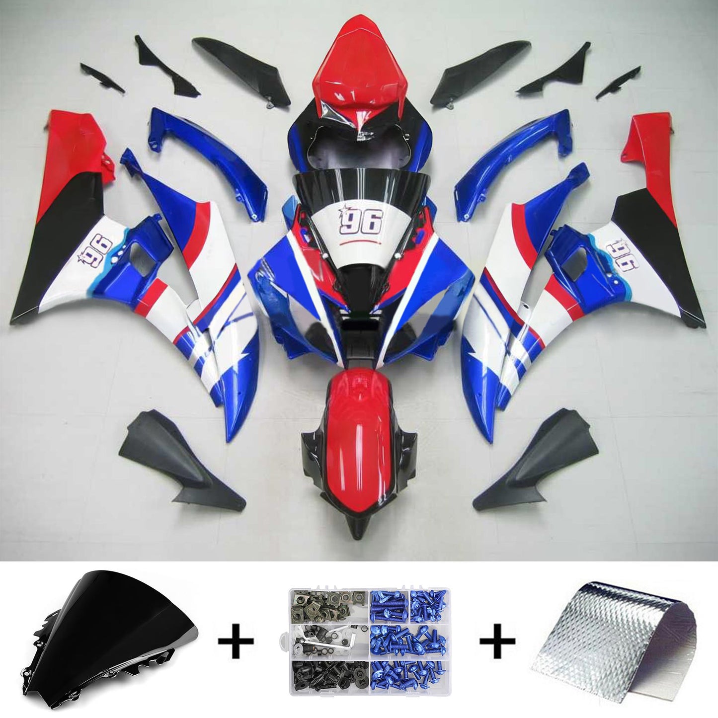 Kit Carena Per Yamaha YZF 600 R6 2006-2007 Generico