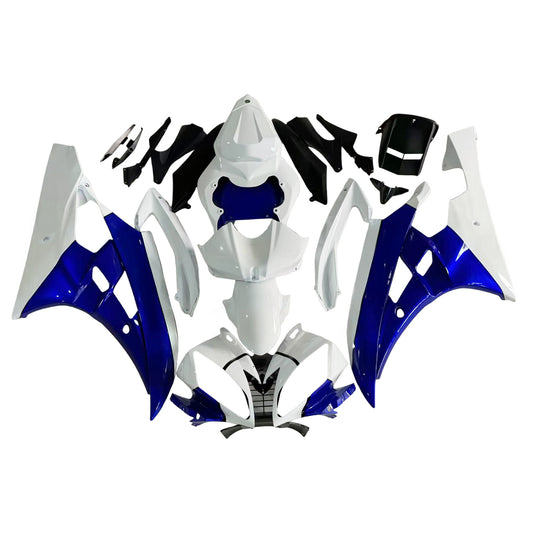 Amotopart Yamaha 2006-2007 YZF 600 R6 Kit di carenatura blu bianca
