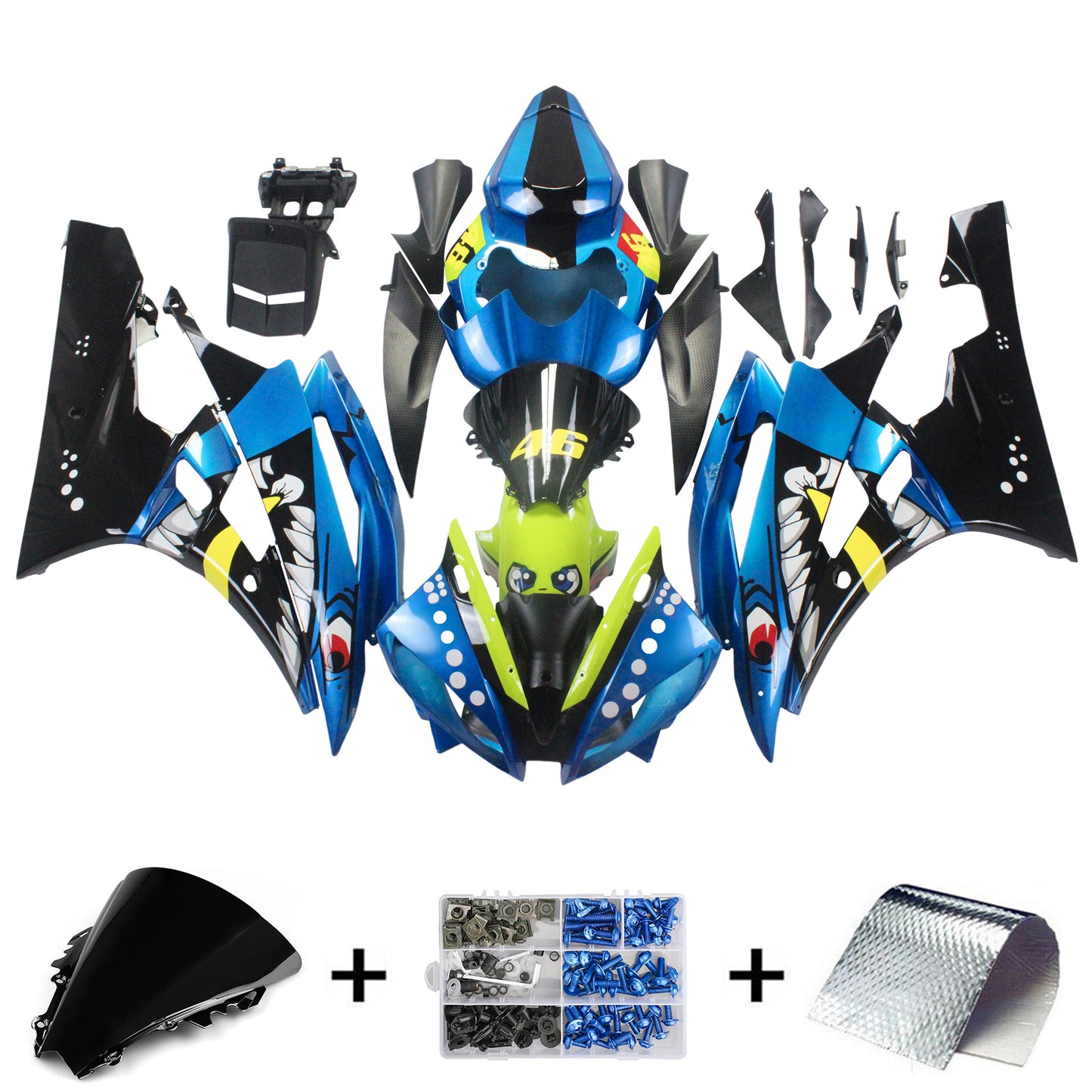Kit Carena Per Yamaha YZF 600 R6 2006-2007 Generico