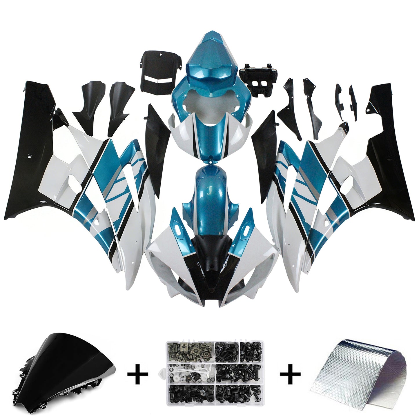 Amotopart rivestimento adatto a Yamaha YZF 600 R6 2006-2007