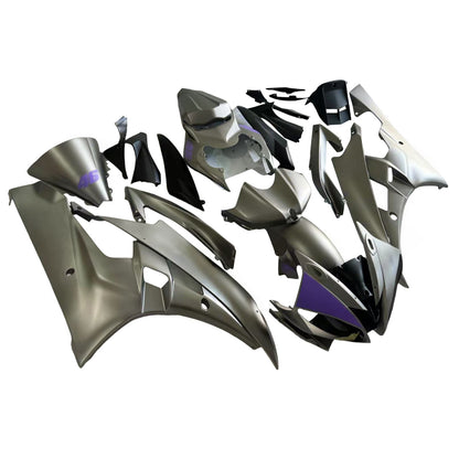 Amotopart Yamaha 2006-2007 YZF 600 R6 Sliver Purple Fearing Kit