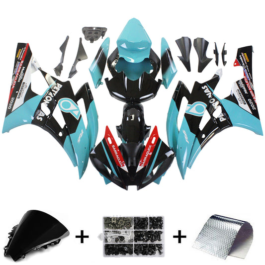 Kit carenatura iniezione Carrozzeria plastica ABS adatta per Yamaha YZF 600 R6 2006-2007