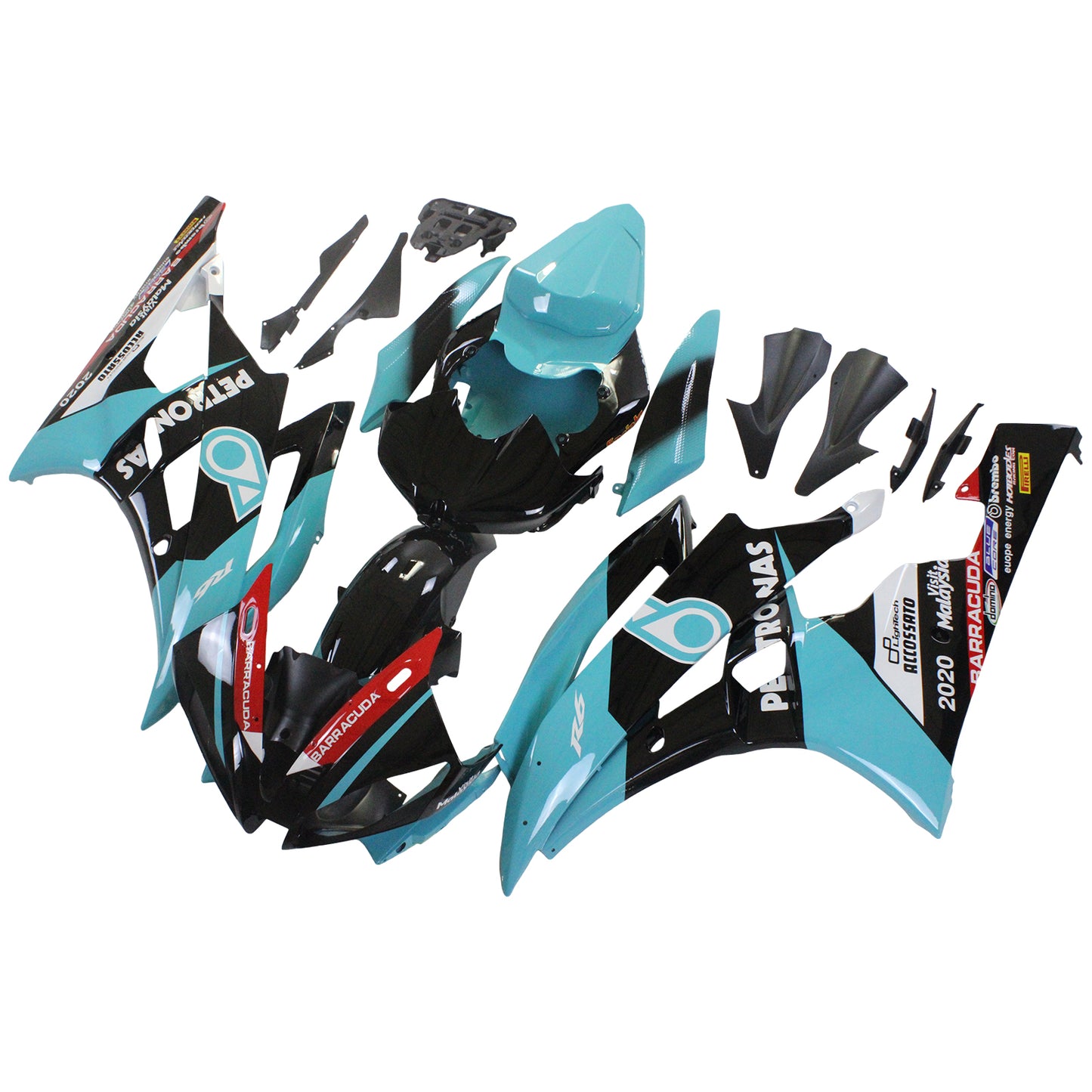 Kit carenatura iniezione Carrozzeria plastica ABS adatta per Yamaha YZF 600 R6 2006-2007