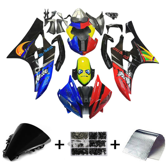 Amotopart Yamaha YZF 600 R6 2006-2007 Kit Carena Carrozzeria Plastica ABS