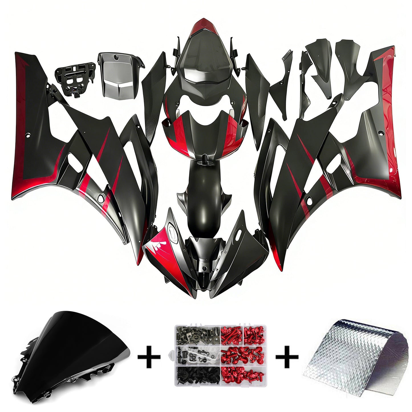 Amotopart Yamaha YZF 600 R6 2006-2007 Kit Carena Carrozzeria Plastica ABS