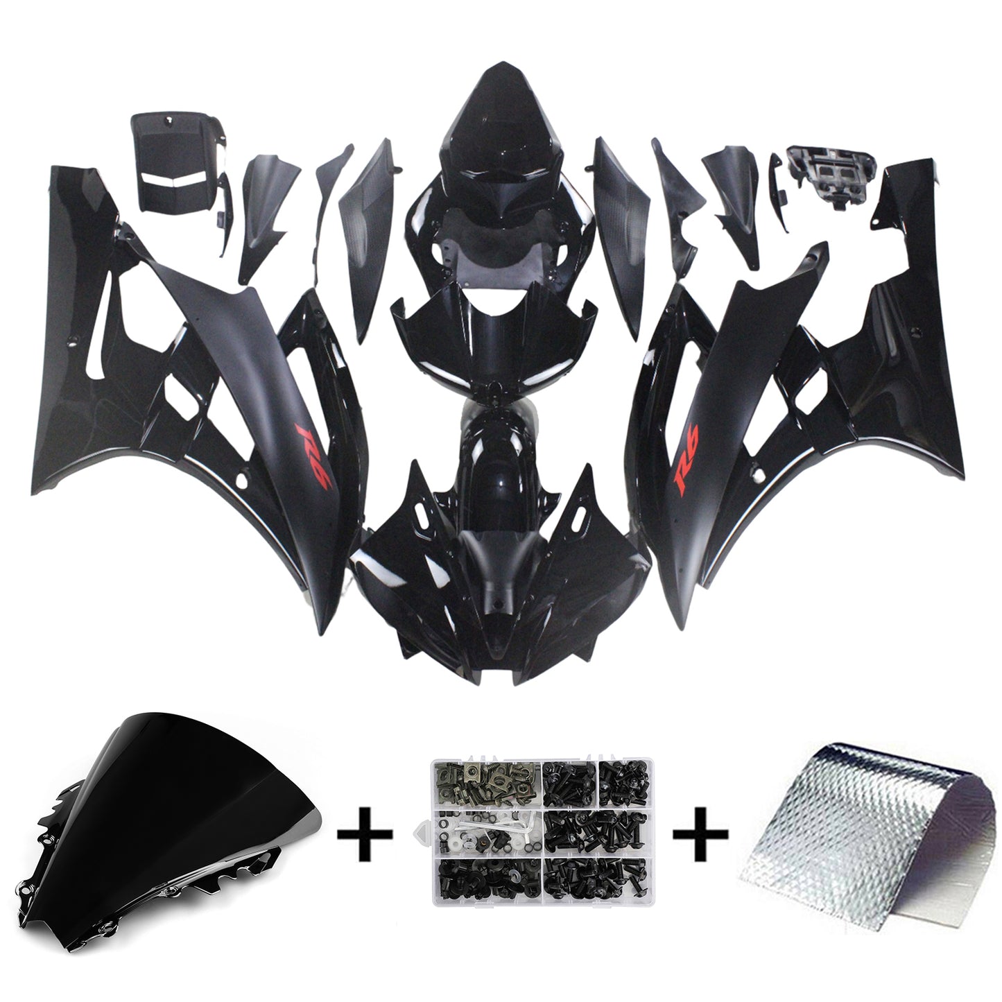 Amotopart Yamaha YZF 600 R6 2006-2007 Kit Carena Carrozzeria Plastica ABS