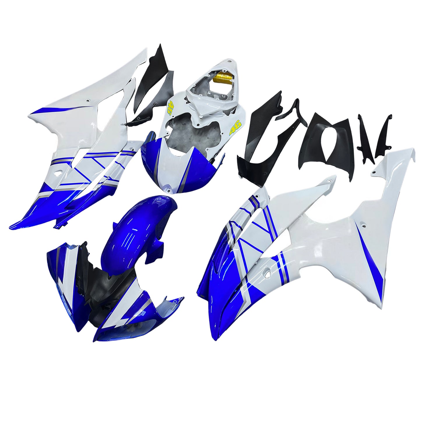 Carene 2008-2016 Yamaha YZF-R6 Bianco Blu No.46 FIAT R6 Generico