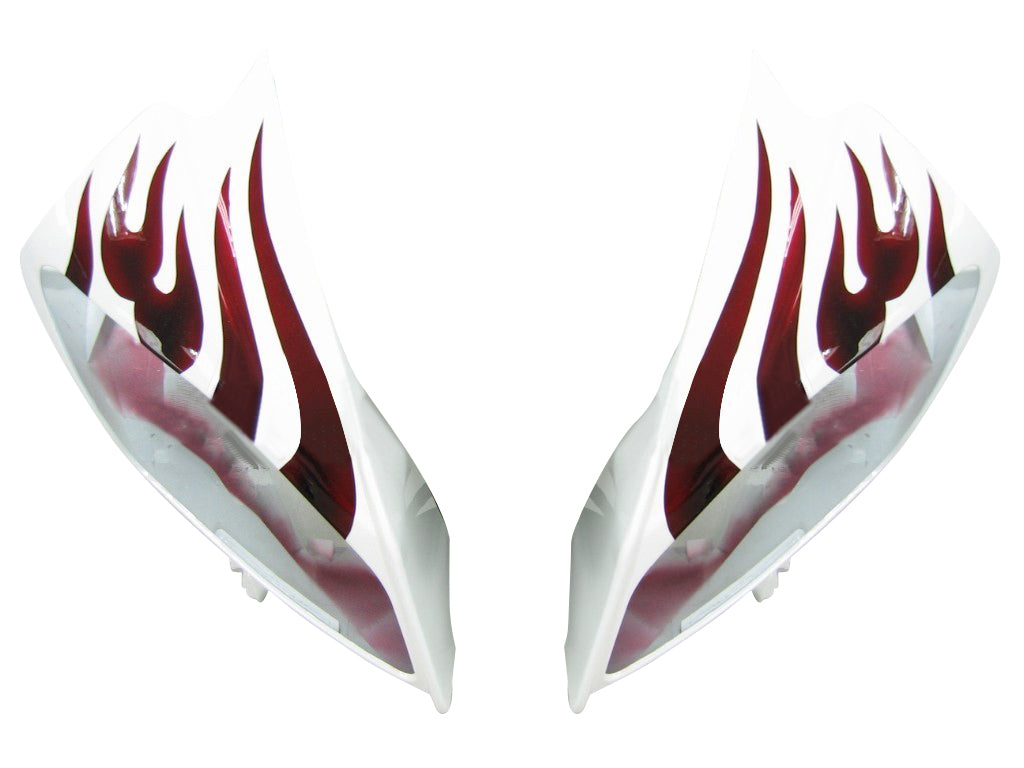 Carene 2008-2016 Yamaha YZF-R6 White & Red Flame R6 Generico