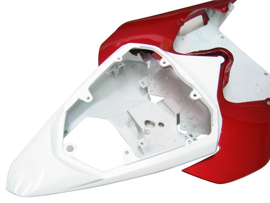 Carene 2008-2016 Yamaha YZF-R6 White & Red Flame R6 Generico