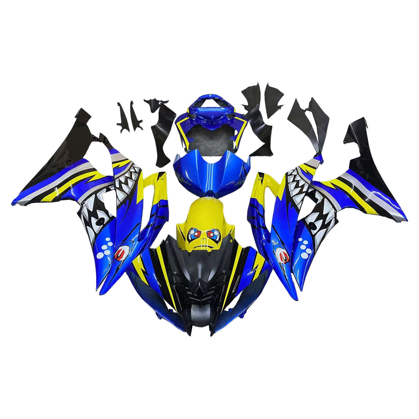 Kit carenatura per carrozzeria addominali di plastica per Yamaha YZF 600 R6 2008-2016