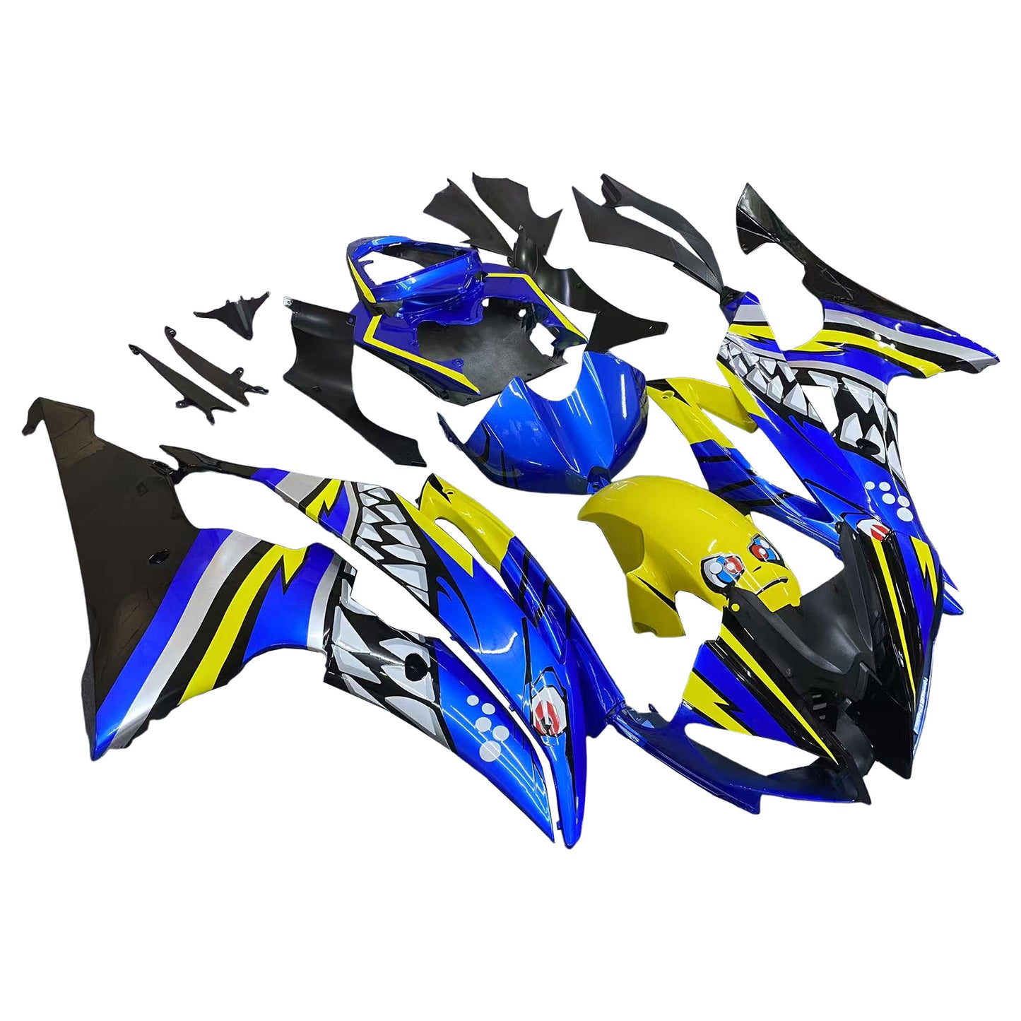 Kit carenatura per carrozzeria addominali di plastica per Yamaha YZF 600 R6 2008-2016