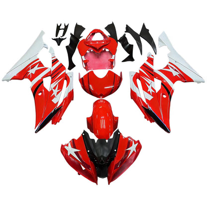 Amotopart Yamaha 2008-2016 YZF 600 R6 Kit di rivestimento rosso