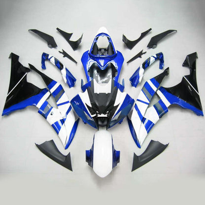 Amotopart Yamaha 2008-2016 YZF 600 R6 Kit di carenatura blu bianca