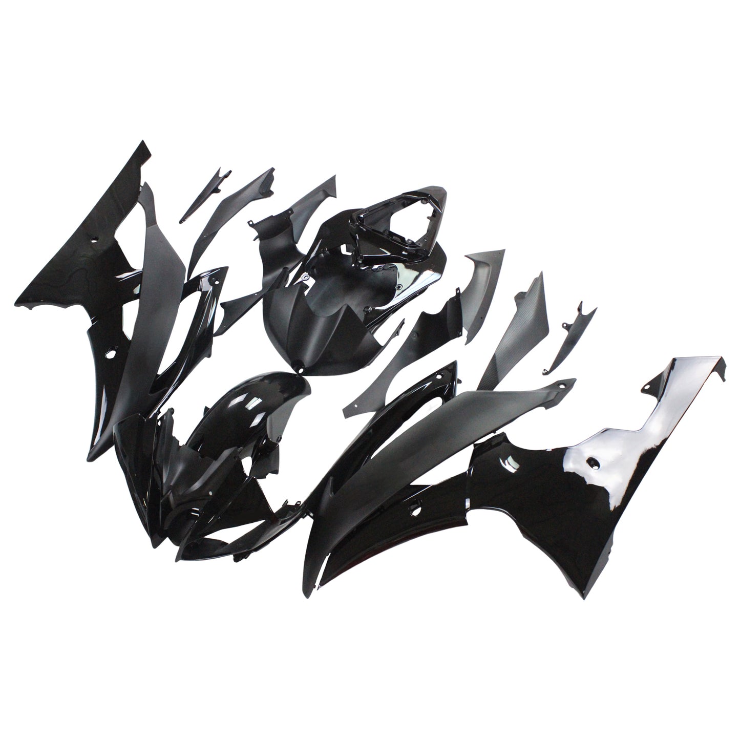 Amotopart Yamaha 2008-2016 YZF 600 R6 All Black Fearing Kit