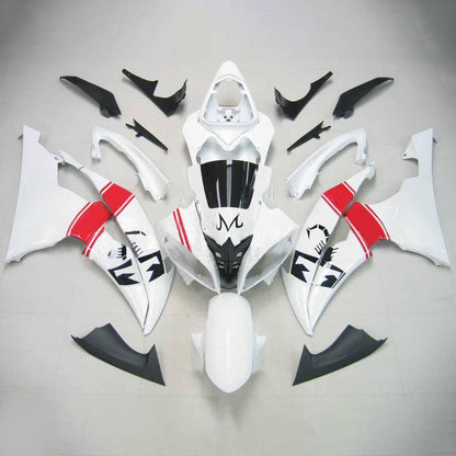 Amotopart Yamaha 2008-2016 YZF 600 R6 White