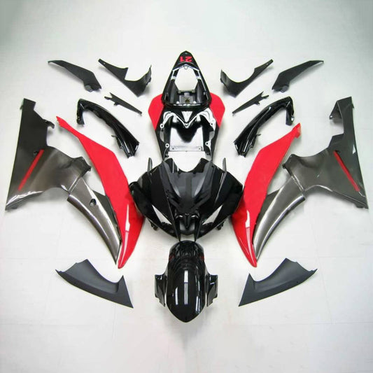 Amotopart Yamaha 2008-2016 YZF 600 R6 Kit di rivestimento rosso nero