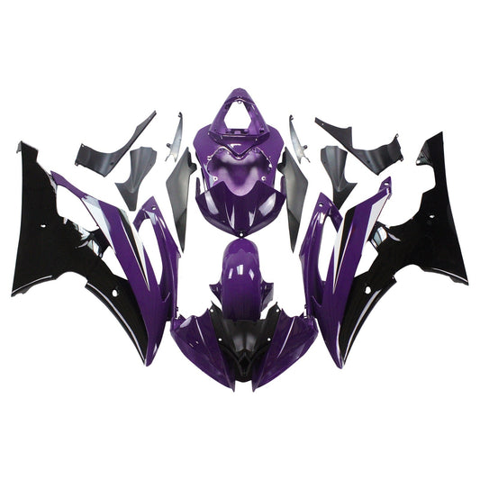 Amotopart Yamaha 2008-2016 YZF 600 R6 Kit di paura viola nero