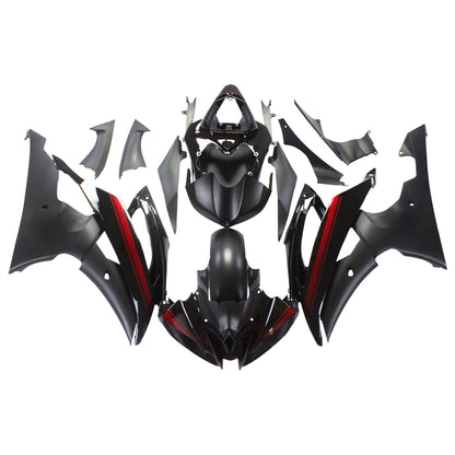 Amotopart Yamaha 2008-2016 YZF 600 R6 Kit di rivestimento nero