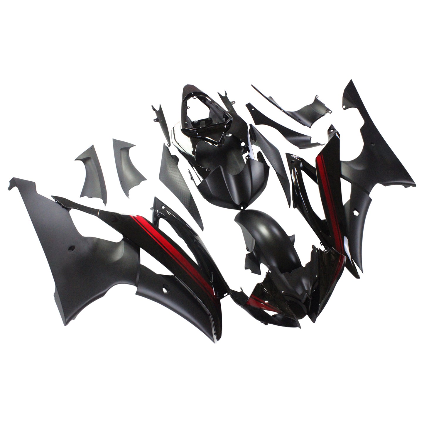 Amotopart Yamaha 2008-2016 YZF 600 R6 Kit di rivestimento nero