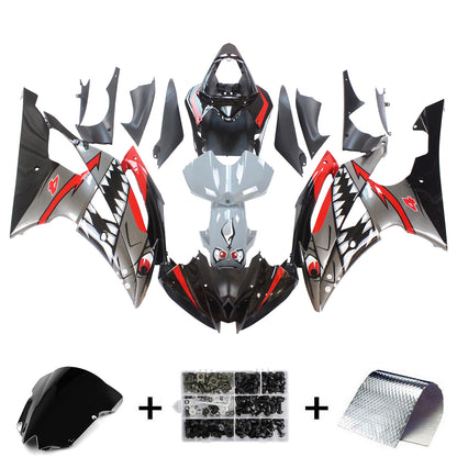 Amotopart-Cycle Cite Kit Karosserie Plastic Abs Fit per Yamaha YZF 600 R6 2008-2016