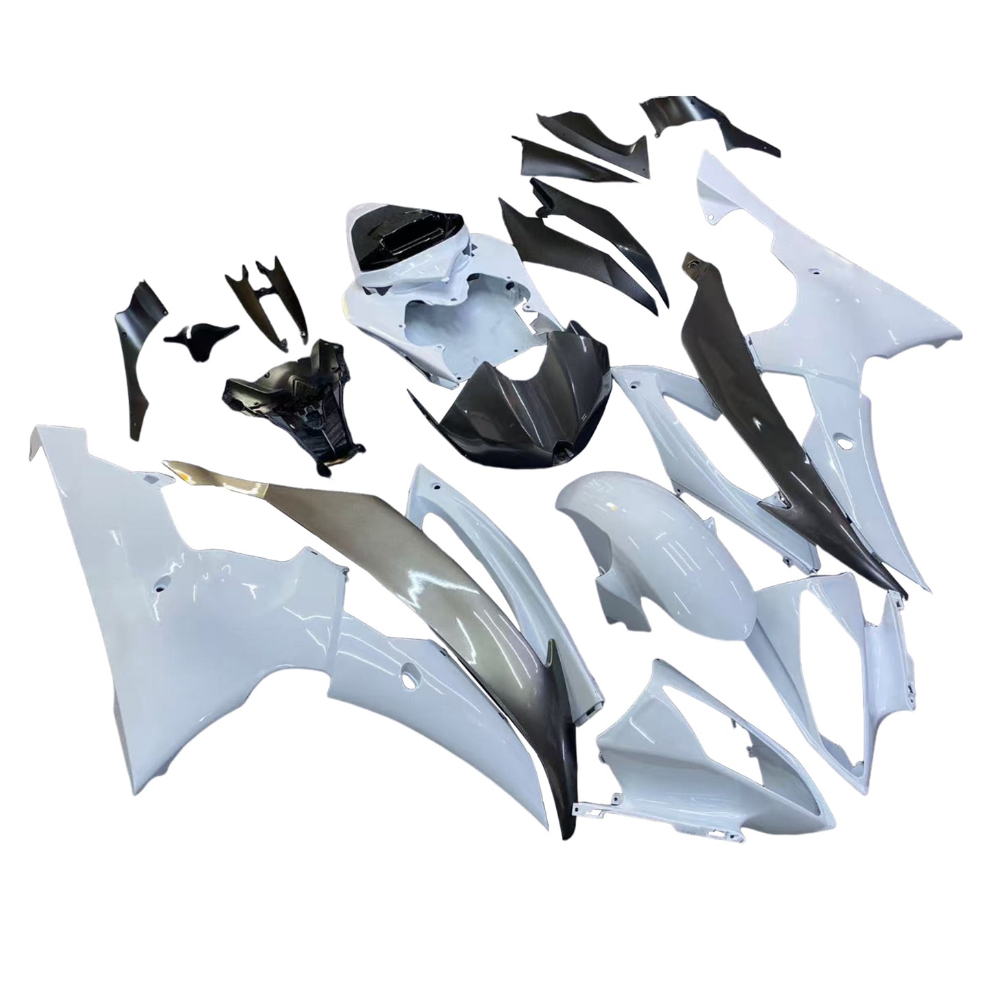 Kit carenatura addominali in plastica adatta per Yamaha YZF 600 R6 2008-2016