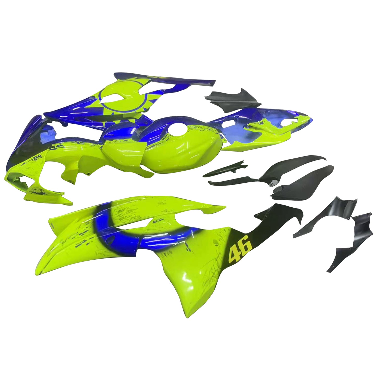Kit carenatura per carrozzeria addominali di plastica per Yamaha YZF 600 R6 2008-2016
