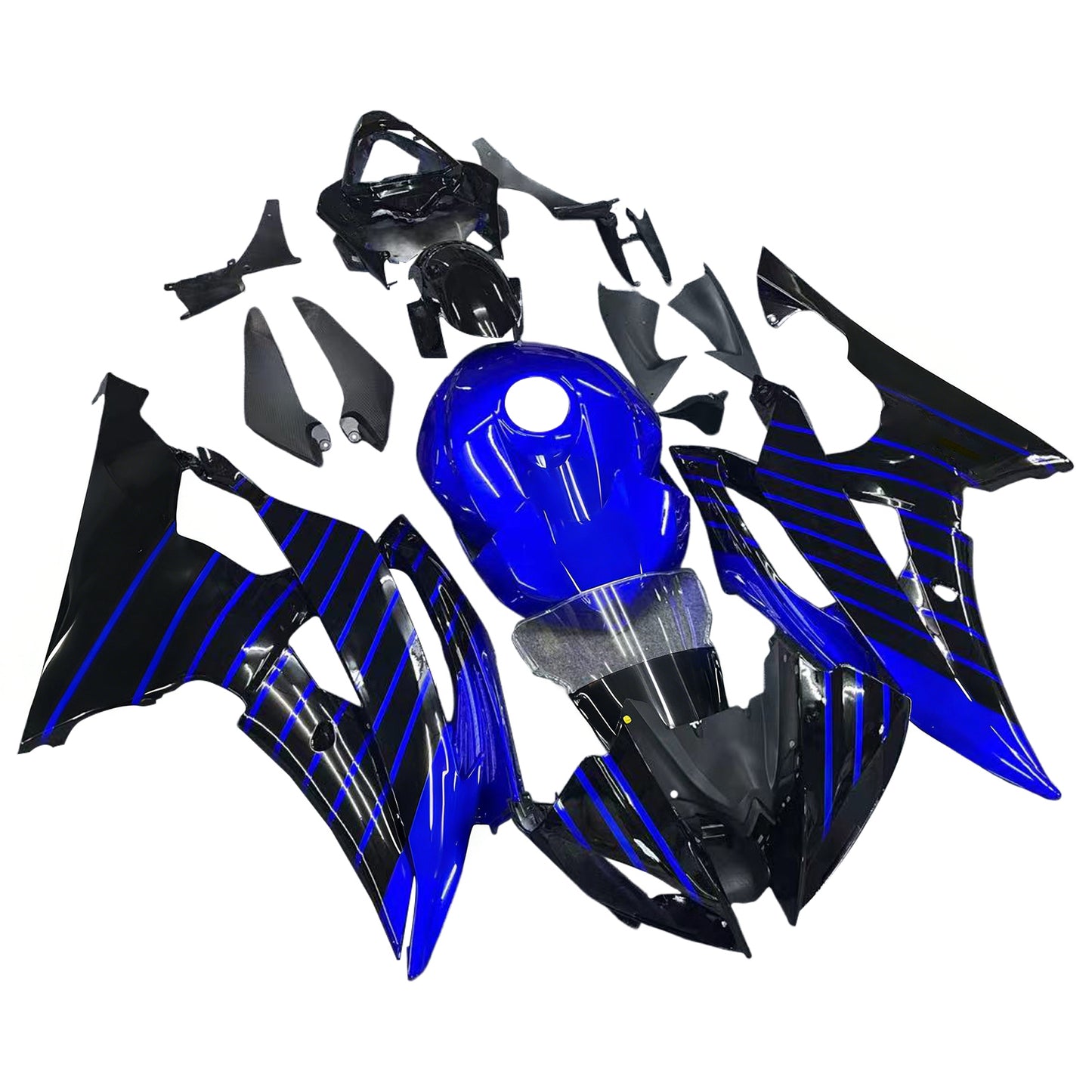Kit carenatura iniezione Carrozzeria plastica ABS adatta per Yamaha YZF 600 R6 2008-2016
