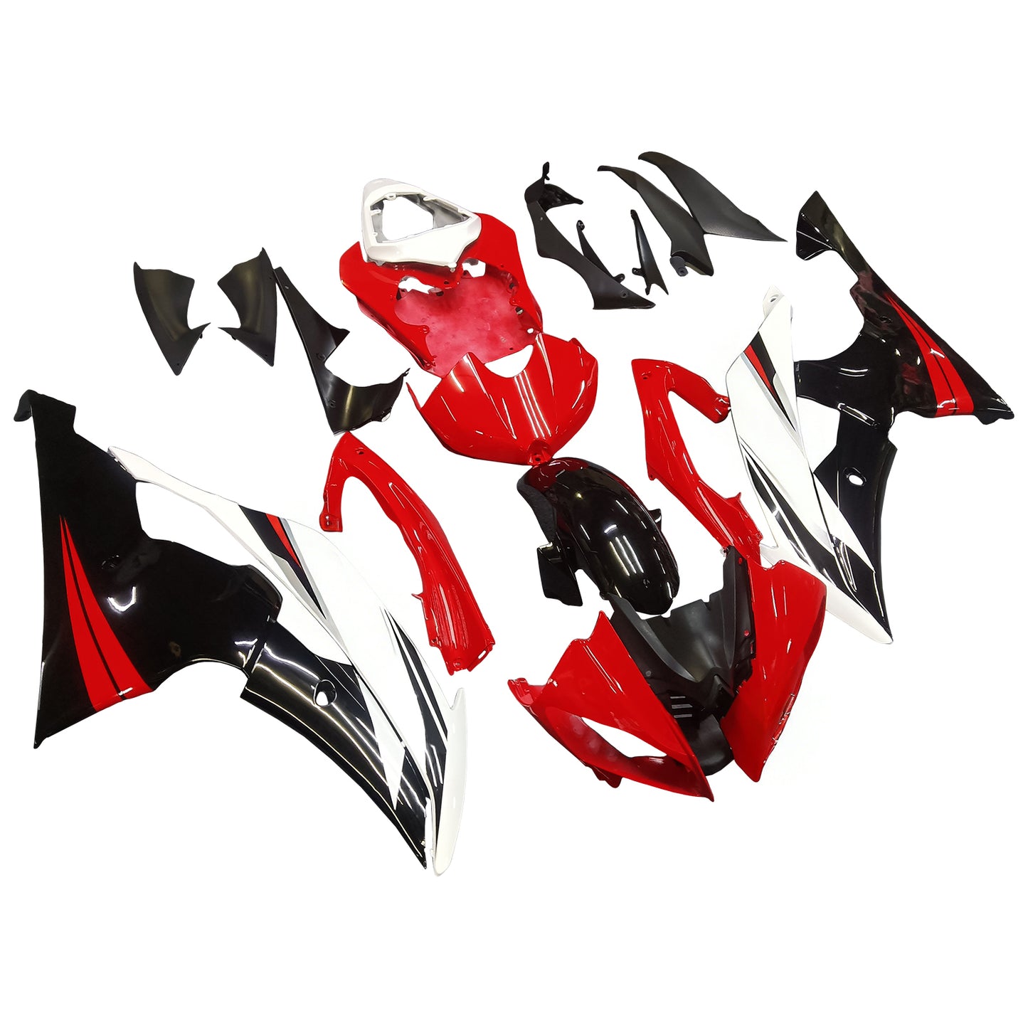 Kit carena iniezione carrozzeria in plastica ABS adatta per Yamaha YZF 600 R6 2008-2016