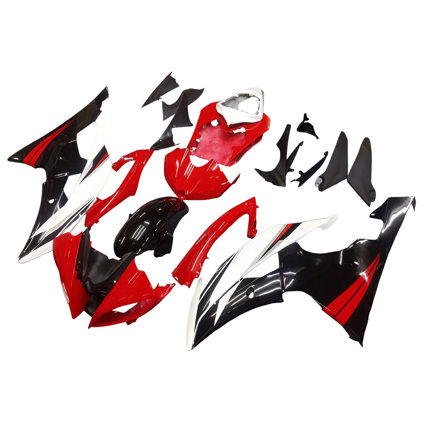 Kit carena iniezione carrozzeria in plastica ABS adatta per Yamaha YZF 600 R6 2008-2016