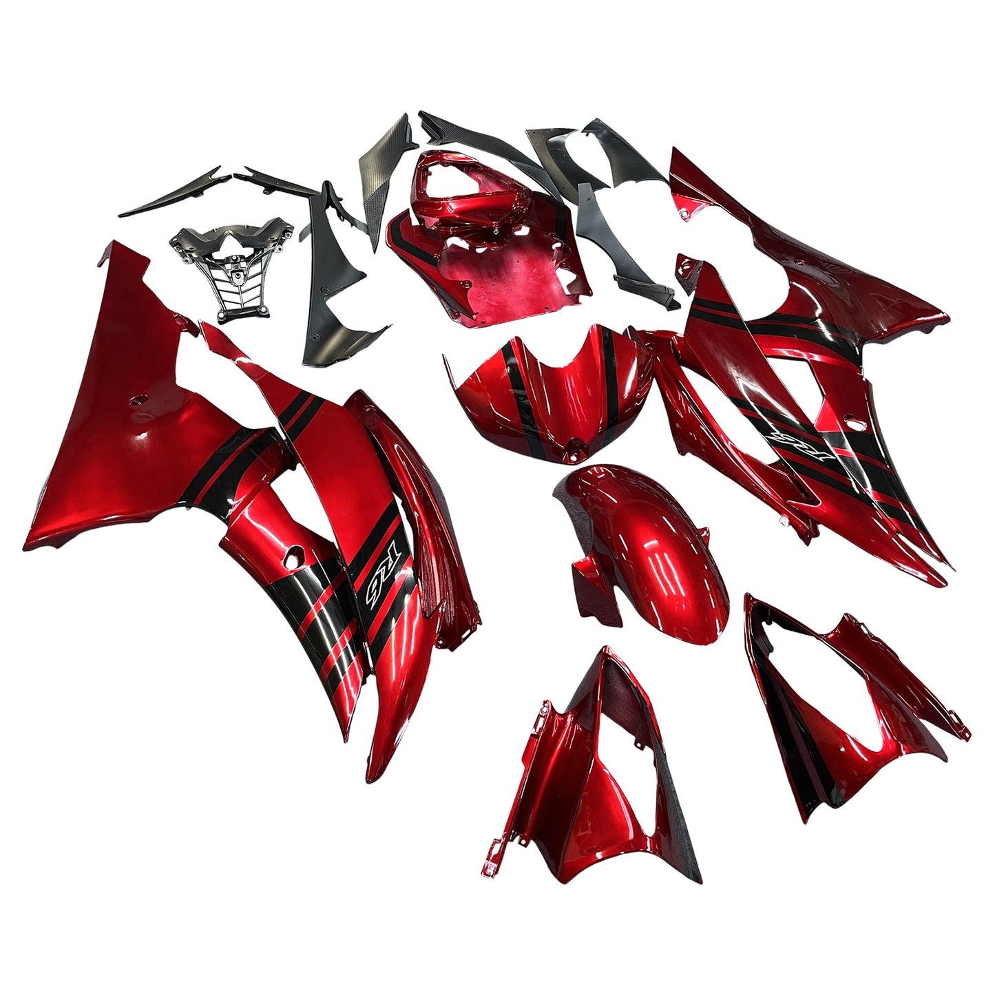 Amotopart Yamaha YZF 600 R6 2008-2016 Kit Carena Carrozzeria Plastica ABS